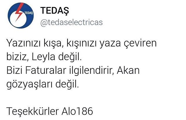 TEDAŞ
@tedaselectricas
TEDA...