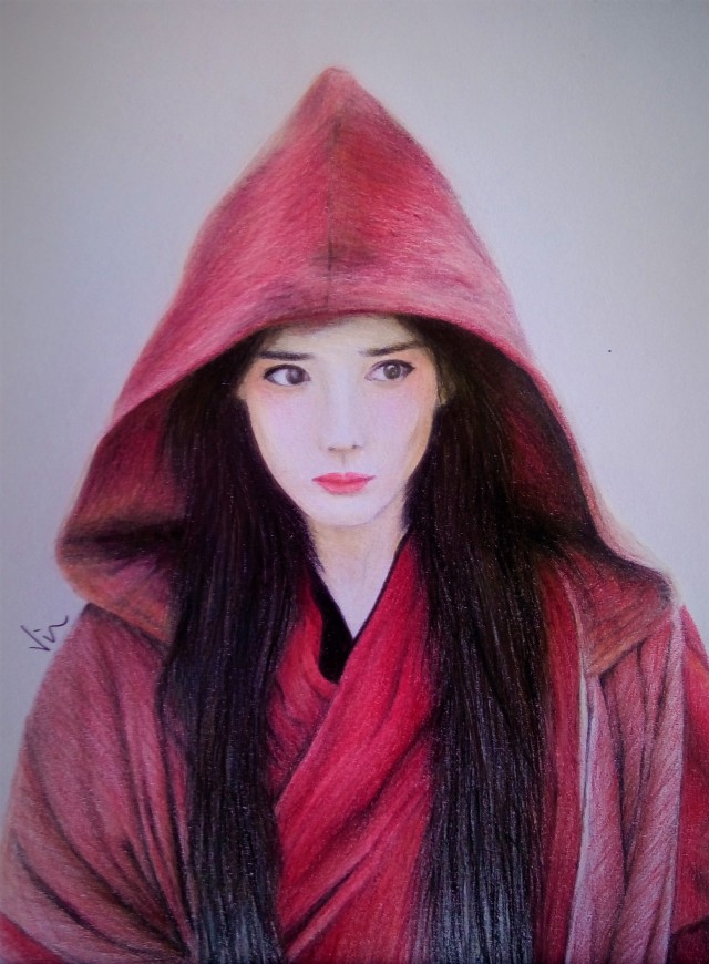 ✏️✏️Colour pencil drawing of Wen Qing (Meng Ziyi) ❤️❤️