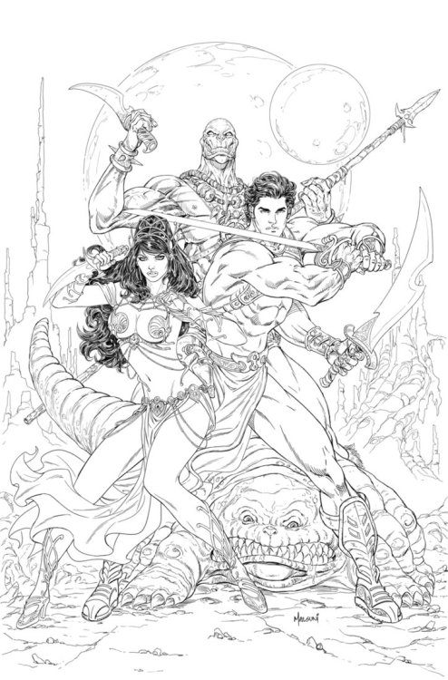 John Carter: Warlord of Mars #13 Variant Cover by malsuni