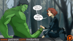 cartoonpornnsfw:  Hulk and Black Widow mini