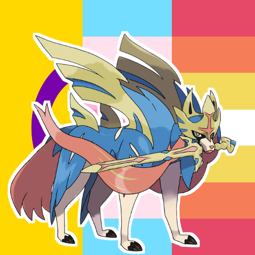 allfemalegoatfarm:mogaicanons: zacian is an intersex transfeminine nonbinary girl!for @blazer-the-de