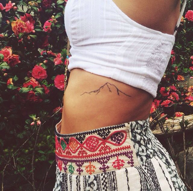 Chimney tops Smokey mountains tattoo idea | TattoosAI