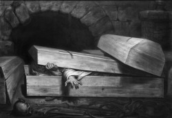 slobbering:  Antoine Wiertz ~ “The Premature Burial”, 1854 