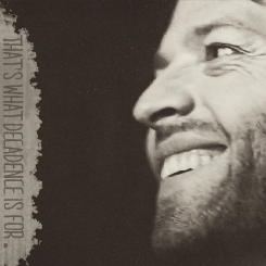 touchmishaswormstache:  4 gifs of Endverse Castiel [requested by michi-me.]  “Why not bang a few gongs before the lights go out? But then that’s, that’s just how I roll.”  