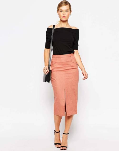 ASOS Linen Split Front Pencil SkirtHeart it on Wantering and get an alert when it goes on sale.