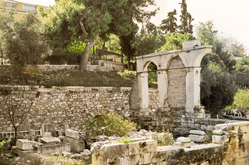 The Roman Agora (Athens, Greece)Remains of a building found on the east side of The Roman Agora in A