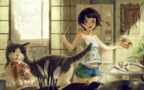 【萌え不可避！】 女の子＋○○って「お題」でキレイできゃわわな二次絵をいっぱい貼ってこうぜェ ｗｗｗｗｗｗ ！！ （※画像まとめ） | あゆーにゃ