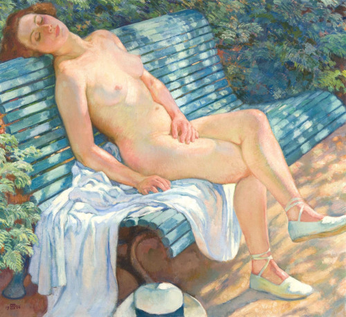 Le Modele Assoupi (1924) - Theo Van Rysselberghe (1862-1926)