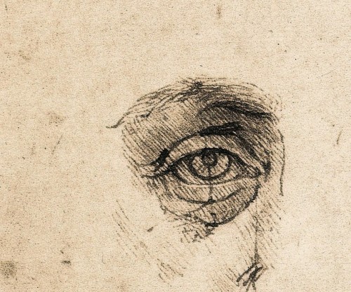 gatakka: Leonardo da Vinci - Study of proportions (detail), ca. 1490.