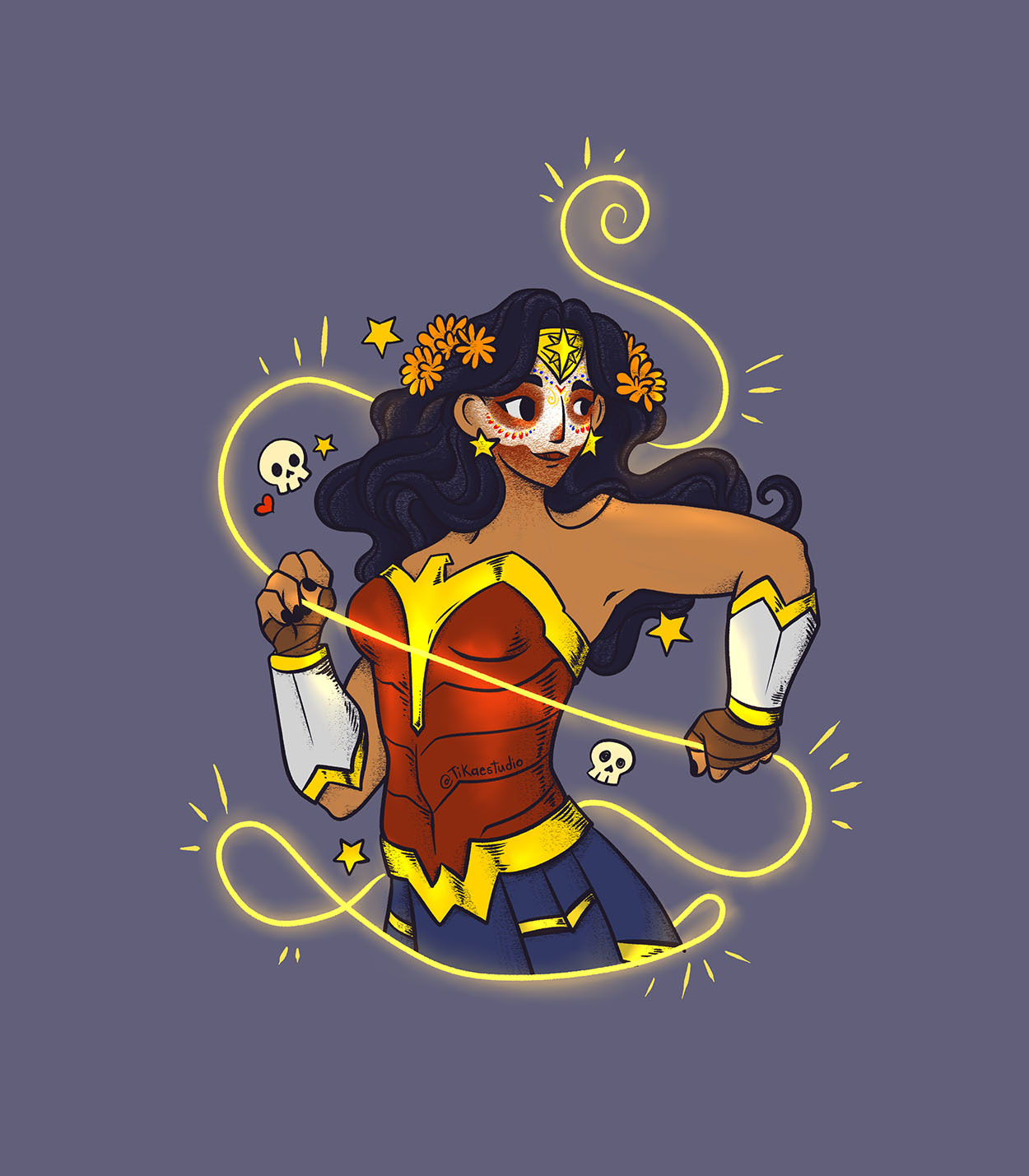 Wonder Woman As Calavera Because D a De Muertos Was Some Days Ago And Wonder Woman As Calavera Because D a De Muertos Was Some Days Ago And