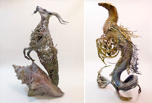 The Natural History Surrealist Sculptures of Ellen Jewett-The wild and mystical assemblages by artis