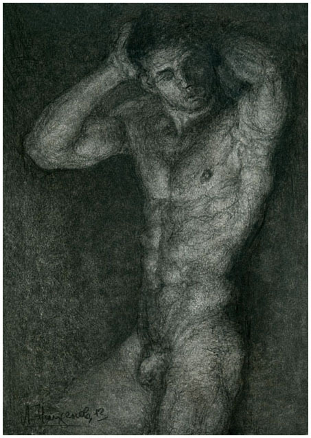 lyubomir-naydenov:  “Male nude VII”, 2013Charcoal on paper,h. 29 / w. 21 cm.“Nudo maschile VII”, 2013Carboncino su carta,a. 29 / l. 21 cmWorks for sale: http://www.artmajeur.com/it/artist/small-art-gallery/collection/figurative-art/1594081