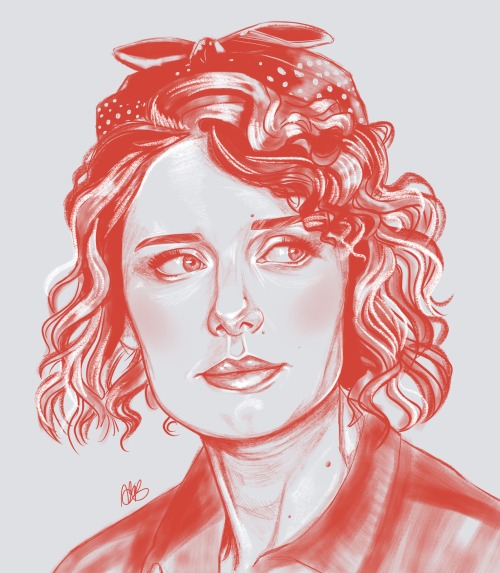 runthealleys:WIP sketch of Amelia Eve as Jamie in The Haunting of Bly Manor | runthealleys on instag