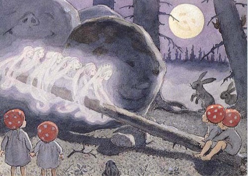 darksilenceinsuburbia: Elsa Beskow:  From the book Children of the Forest