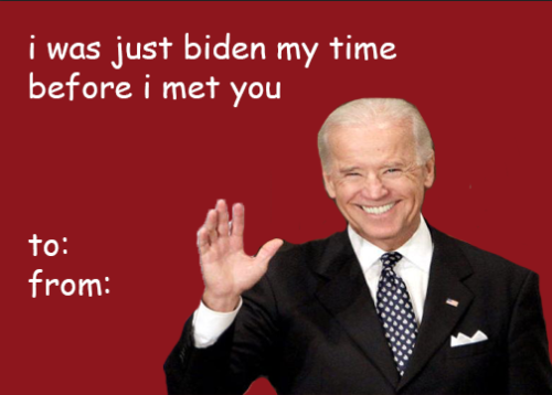 heritageposts: benjaminskanklin:party boy biden just droppin in to let you know how fine you’r