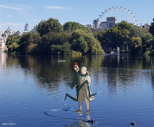 Miracles in St James Park when it's quiet. (Demons still can't walk on water....)