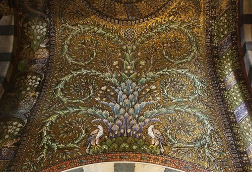 kutxx:2. Palatine Chapel (Carolingian Renaissance)c. 786, mosaic, Palatine Chapel, Aachen