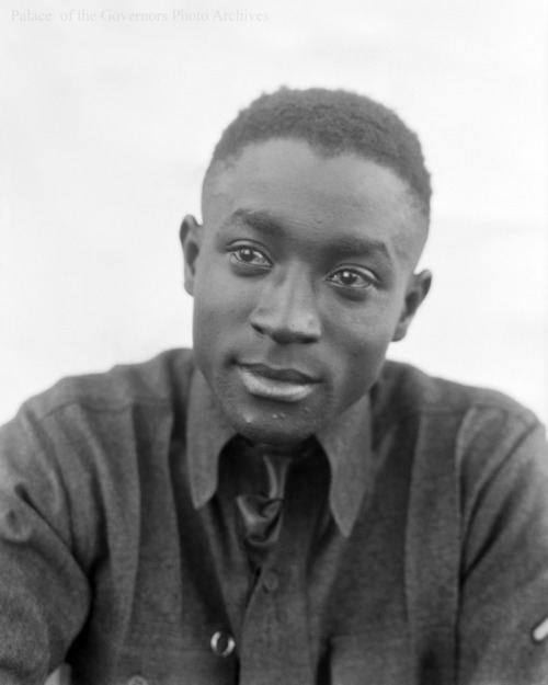 African American military serviceman, P.F.C., Fort Huachuca, ArizonaDate: ca. 1925-1940Negative Numb