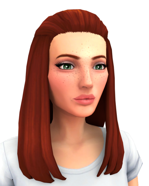 pepperoni-puffin: Tabitha Hair Another half-updo for your CAS catalog, simple yet cute!  Base game c