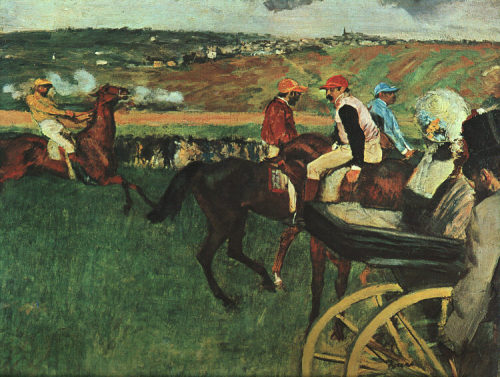 At the Races, 1877, Edgar Degas