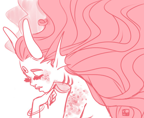 floofie:feferi scribble, fuschia bloods represent <3wonder if i should finish this in some way…
