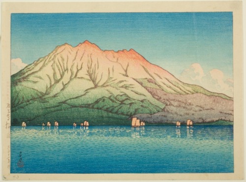 aic-asian:Sakurajima, Kagoshima, from the series “Selection of Views of Japan (Nihon fukei senshu)”,