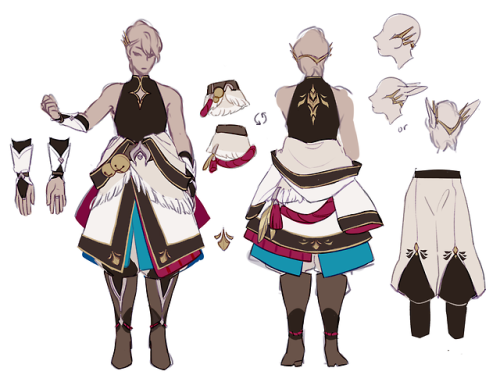 m-s-ka:my entries for the ffxiv gear design contest (aiming / melee) and some drafts for fun!melee d