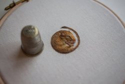 fuckyeahneedlework:  karenin:One extra dormouse for Liberty that I finished a couple of days ago. I don’t normally like repeating things (this is my third dormouse) but I’ve enjoyed having another go at these, probably because they don’t take too