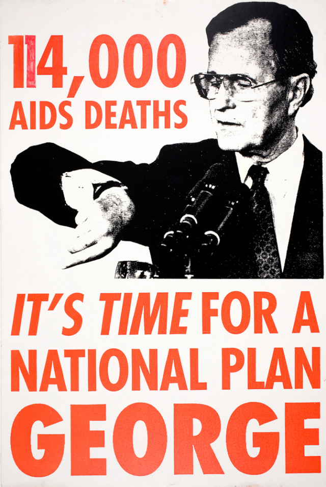 arquus-malvaceae:  political-me:  As U.S. President,  George H.W. Bush, among other things, cut AIDS research funding, banned HIV-Positive people from entering the country, encouraged “behavioral change” to the exclusion of comprehensive sexual education,