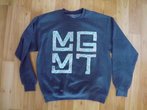 takenbythewinddd:handmade mgmt sweatshirt