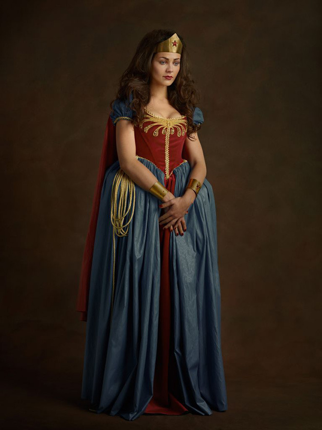 theinturnetexplorer:    Elizabethan Era Superheroes by Sacha Goldberger.  