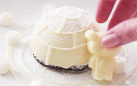 strawberry-milktea:  溶けているイグルーのデザート (Melting Igloo Dessert)