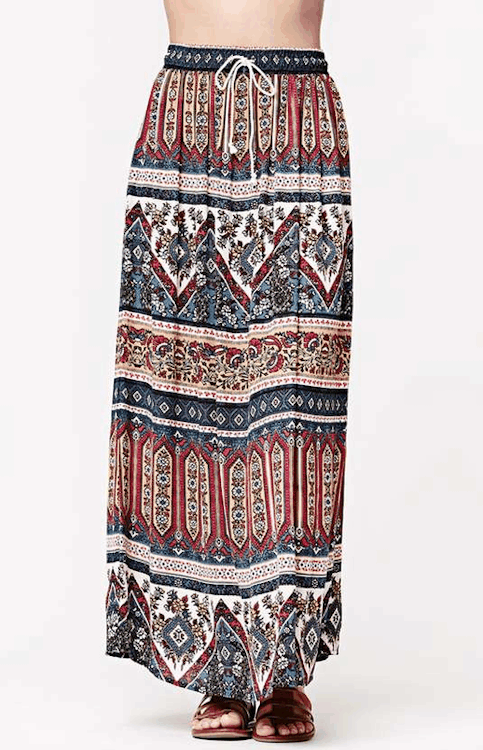 Woven Maxi Skirt