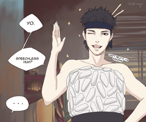 surfacage:  in which itachi and shisui go to a halloween partywhy does anyone let shisui out of the house honestlynext
