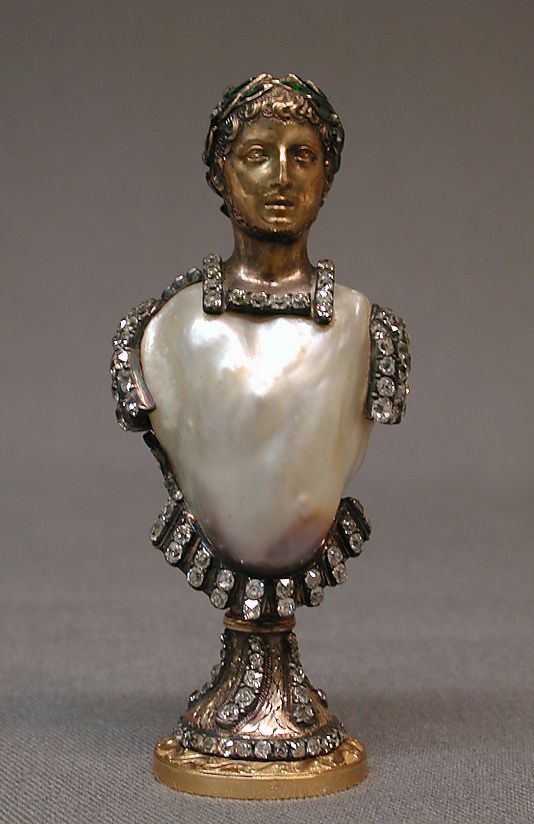 ganymedesrocks:  Late Renaissance to Baroque Pearl, fashioned into a Seal, set with