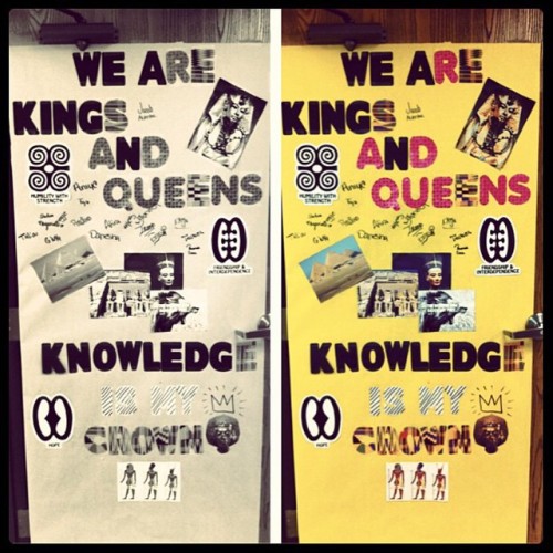 black history door contest… guess who didn’t win… #thekidslovedittho #sankofa #bhm #tbthese ‘13