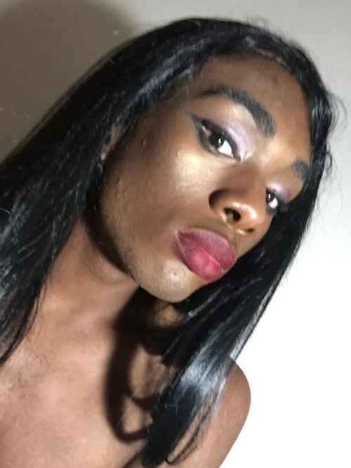 acidrainon:  Hi my name is Raiven. I’m a black trans girl. Only been on hormones for 3 months, and I still look like a boy on the outside, but on the inside I’m as much of a girl as anybody else (: happy blackout to all my black trans people, our