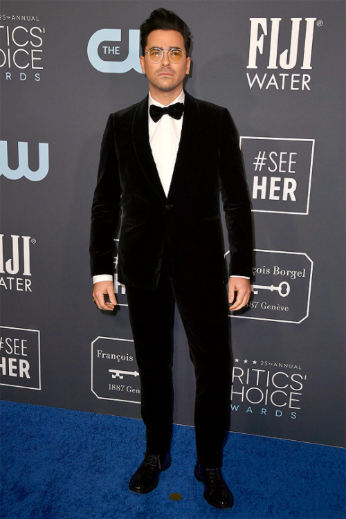 DAN LEVY attends the 25th Annual Critics’ Choice Awards at Barker Hangar on January 12, 2020 in Sant