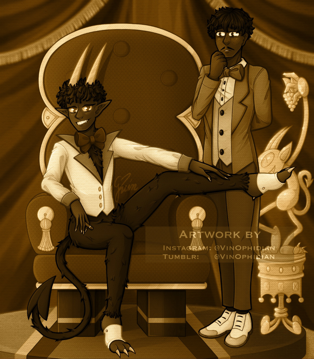 Welcome to my Orbit! — Fanart of The Devil and King Dice from The 