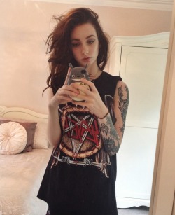 megan-foster:  Bad bitches wear Slayer. Instagram: megan__foster