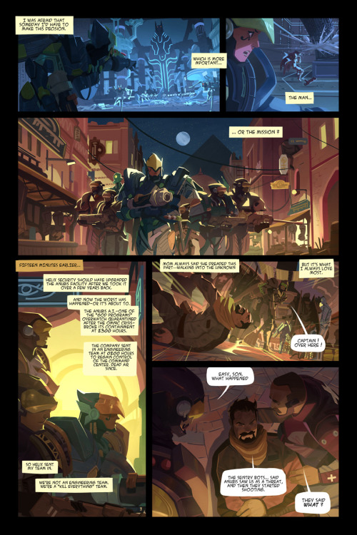 nesskain: My Overwatch comics about Pharah is online ! Those jetpacks were hell hard to do ahah&hell