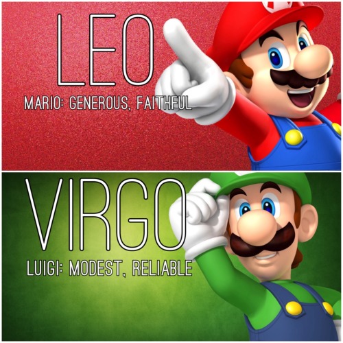 declination:The zodiac signs as Mario characters!!