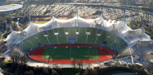 Munich Olympic StadiumBy Frei OttoGerman architect and structural engineer Frei Otto (31 May 1925 – 