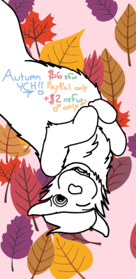 frozenskies: Let’s play in the leaves! Hehe! It’s November and its time to be in season. Where I’m from, the weather actually matches, so why not the art? Well here we go, cute wolf at your service. 