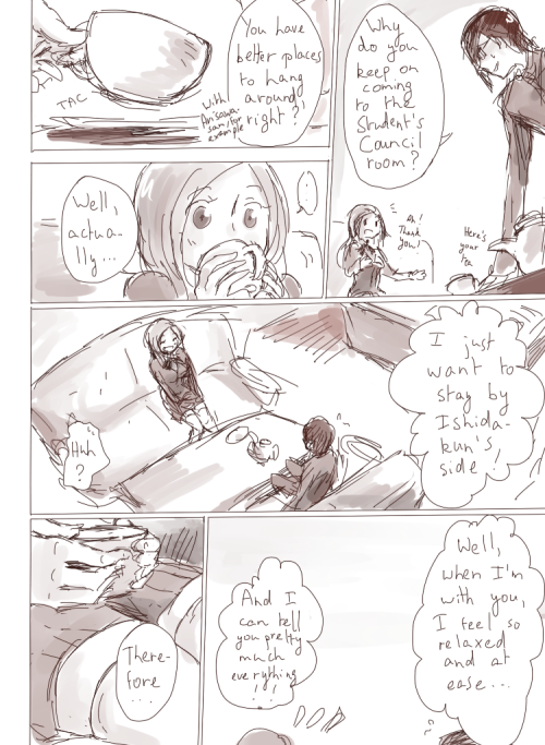 meyto: I’m just assuming that Orihime loves going to see Ishida at the Student’s Council