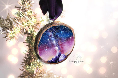 Hand-Painted Christmas Ornaments Inspired By the StarsChristmas is just around the corner and this y