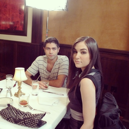  Sasha Grey and Adrian Grenier on the set of Entourage by Doug Ellin 