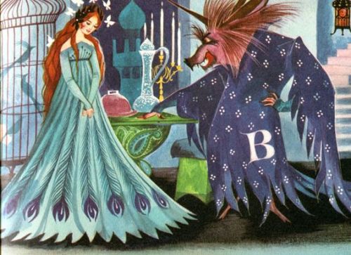 mun-sal-vache:Beauty and the Beast, illustrated by Gordon Laite.