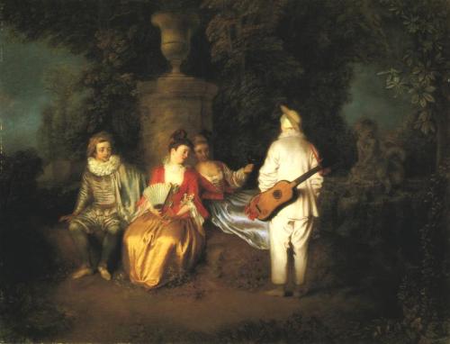 The Foursome, 1713, Jean-Antoine WatteauMedium: oil,canvaswww.wikiart.org/en/antoine-watteau