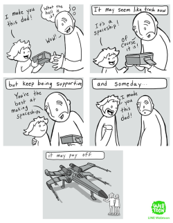 lunarbaboon:  Comic about being supportive!